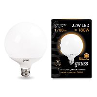 Лампа светодиодная Глоба Gauss Elementary G125 Шар E27 220В 22Вт 1780Лм 3000К 172х125мм картинка 